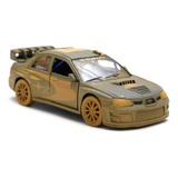 Miniatura Carrinho De Ferro Subaru Rally Sujo 1/36 Coleção