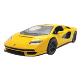Miniatura Carrinho Ferro Lamborghini Countach Amarelo 1/38