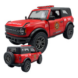 Miniatura Carrinho Ford Bronco 2022 Ferro Fricção 1:34