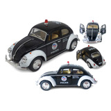 Miniatura Carro Coleção Volkswagen Fusca Policia