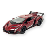 Miniatura Carro Lamborghini Veneno Escala 1/36 Metal Fricção