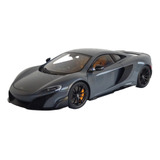 Miniatura Carro Mclaren 675 Lt Coupe 2016 Cinza 1:18 Autoart