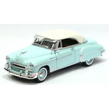 Miniatura Chevrolet Belair 1950 Verde Com Teto Branco 1/24