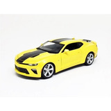 Miniatura Chevrolet Camaro Ss 2016 Amarelo Maisto 1/18