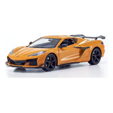 Miniatura Chevrolet Corvette Z06 2023 1:24 Welly Laranja