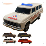 Miniatura Chevrolet Veraneio Bombeiro Policia Ambulância