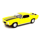 Miniatura Chevy Camaro 1971 Amarelo Maisto 1/18