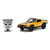 Miniatura Chevy Camaro Bumblebee Transformers 1977 1:24 Jada Cor Amarelo