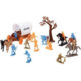 Miniatura Colecionavel Acampamento Apache/cowboys+9pc