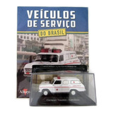 Miniatura Com Revista Ambulância Coleção Veículos De Serviço