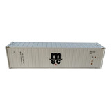 Miniatura Container Refrigerado Msc 40 Pés 1/87 Ho