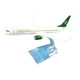 Miniatura De Avião Boeing 737-800 Turcomenistão Metal 16cm