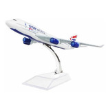 Miniatura De Avião Boeing 747 British Airways One World 16cm
