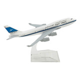 Miniatura De Avião Boeing 747 Kuwait Airlines Metal 16cm