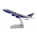 Miniatura De Avião Boeing 747 Rússia Transaero Airlines 16cm