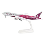 Miniatura De Avião Boeing 777 Qatar Airlines World Cup 2022