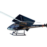 Miniatura De Avião Helicóptero Policia Civil - 37 Cm