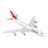 Miniatura De Avião Swiss Airlines Boeing 747 Metal 16cm