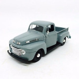 Miniatura De Carro Ford F1 Pickup 1948 Cinza 1:25 Maisto