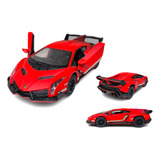 Miniatura De Ferro Colecionador Lamborghini Veneno Kinsmart 