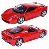 Miniatura De Ferro Ferrari 458 Italia 18cm 1:24 Burago