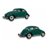 Miniatura De Fusca Cor Verde, Escala 1/18