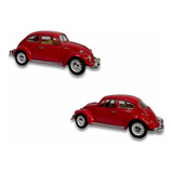 Miniatura De Fusca Cor Vermelho, Escala 1/18