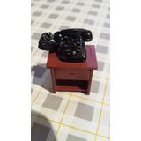 Miniatura De Mesa E Telefone Para Dioramas Ou Maquetes 1:18