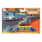 Miniatura De Metal Matchbox Convoys Caminhão + Carro Mattel