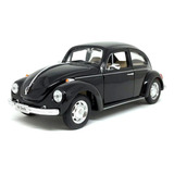 Miniatura De Volkswagen Beetle Fusca Preto 1:24 Welly 22436w