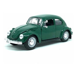 Miniatura De Volkswagen Fusca Beetle Verde