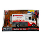 Miniatura Deadpool Taco Truck Metals Die Cast Escala 1 24