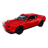 Miniatura Dodge Challenger Srt Hellcat Vermelho