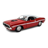 Miniatura Dodge Charger R/t 1970 Vermelho Maisto Metal 1:24