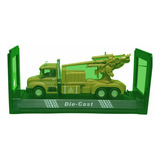 Miniatura Espc Caminhão Exército C/canhão 1/32