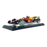 Miniatura F1 Ferrari Sf-75 #16 C. Leclerc 2022 1:24 Burago Cor Vermelho