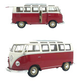 Miniatura Ferro Volkswagen Kombi Samba Bus Maisto 1.25