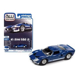 Miniatura Ford Gt 40 Mk1 1965 Azul 1:64 - Auto World
