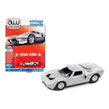 Miniatura Ford Gt 40 Mk1 1965 Siver 1:64 - Auto World