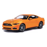 Miniatura Ford Mustang Gt 5.0 2015 Laranja Maisto 1/18