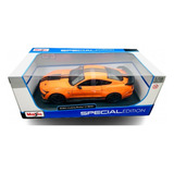 Miniatura Ford Mustang Shelby Gt500 2020 Laranja Maisto 1/18