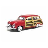 Miniatura Ford Woody Wagon 1949 Vermelho