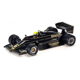 Miniatura Fórmula 1 Lotus 1985 Ayrton Senna 1:18 Minichamps