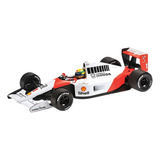 Miniatura Fórmula 1 Mclaren Honda Mp4/6 1991 #1 Ayrton Senna