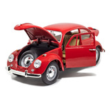 Miniatura Fusca Metal Abre Capô Tampa Do Motor Escala 1/18