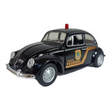 Miniatura Fusca Polícia Federal Pf 1:32 13 Cm Metal Carrinho