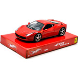 Miniatura Hot Wheels Ferrari 458 Escala 1:24
