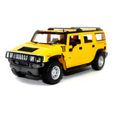 Miniatura Hummer H2 Suv 2003 Amarelo Maisto 1/27