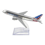 Miniatura Jato Avião American Airlines 15cm Metal Fundido