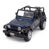 Miniatura Jeep Wrangler Rubicon Azul Escuro